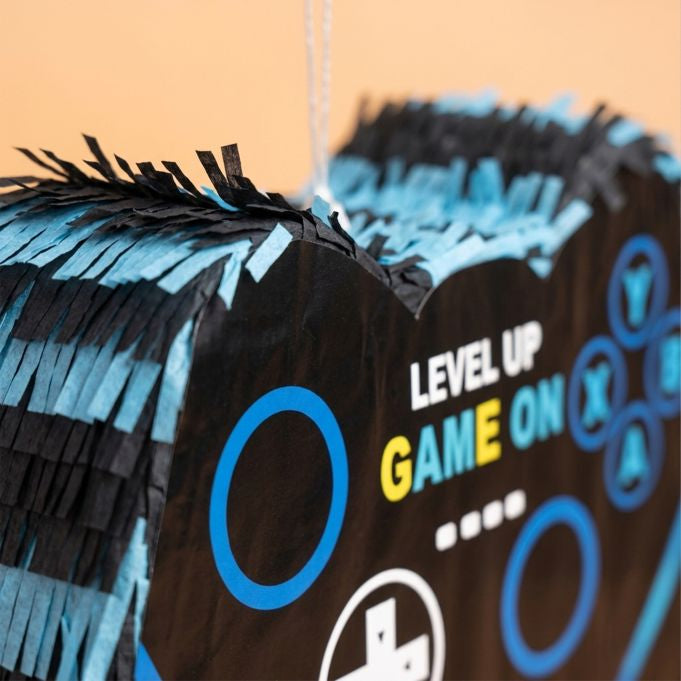Relaxdays Pinata Gaming – mehrfarbig – 40 × 7 cm – Papier/Karton/Kunststoff