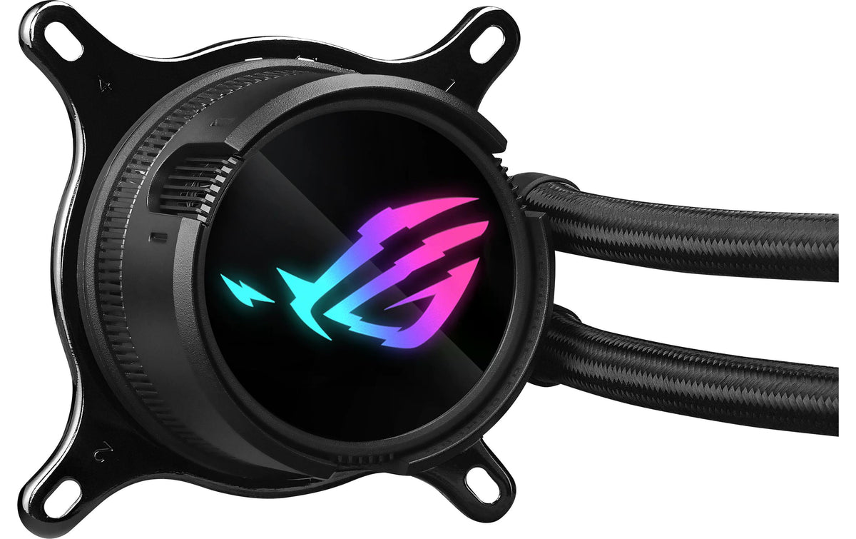 ASUS ROG Strix LC III 360 – Flüssigkeitskühler – 360 mm Radiator, 3×120 mm Lüfter, LCD, Schwarz
