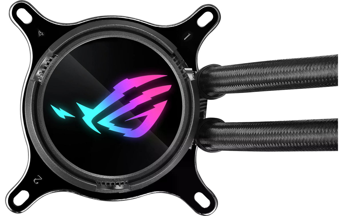 ASUS ROG Strix LC III 360 – Flüssigkeitskühler – 360 mm Radiator, 3×120 mm Lüfter, LCD, Schwarz