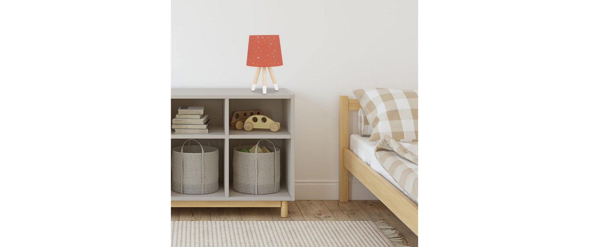 Relaxdays Tischleuchte – E14, 40 W, 40 cm – Hellbraun