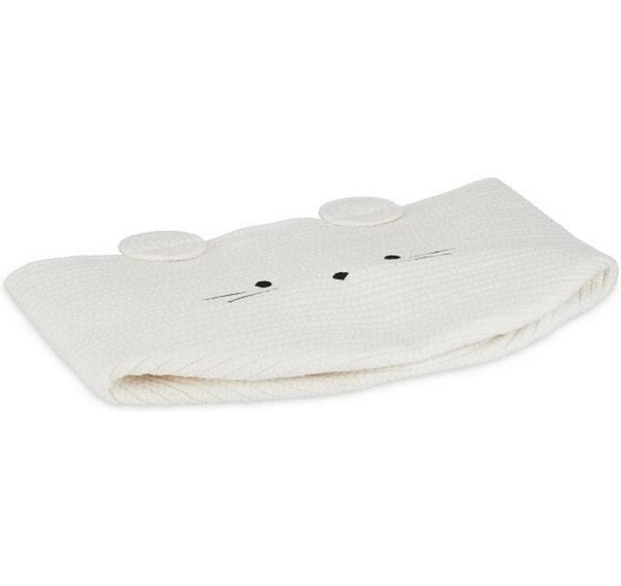 Relaxdays Aufbewahrungskorb 27 l – Baumwolle – Schwarz/Weiss – Ø 340 × 340 mm
