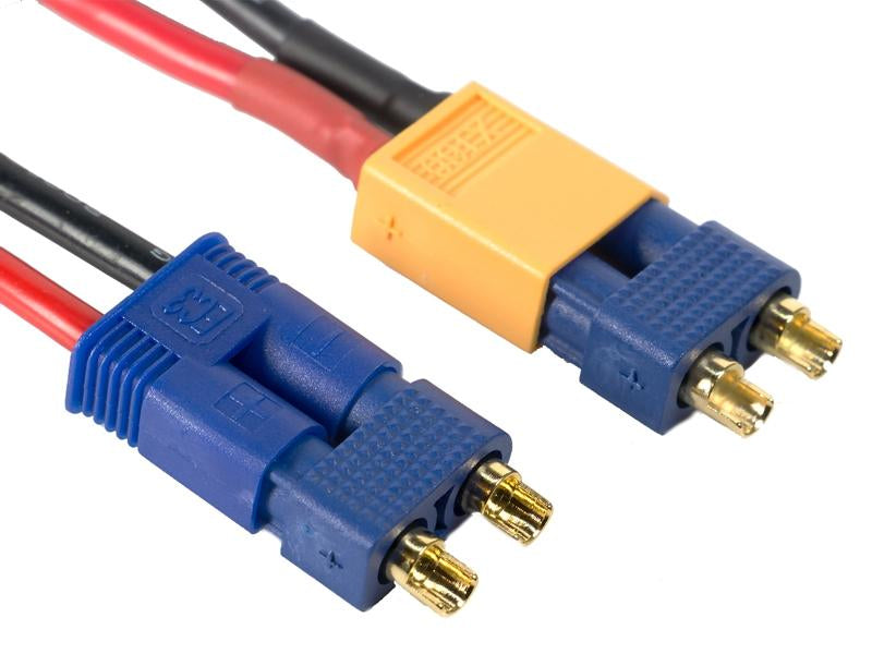 EP Product Adapterkabel, Stecker DC3 – für XT60 und EC3 – Schwarz/Blau/Rot