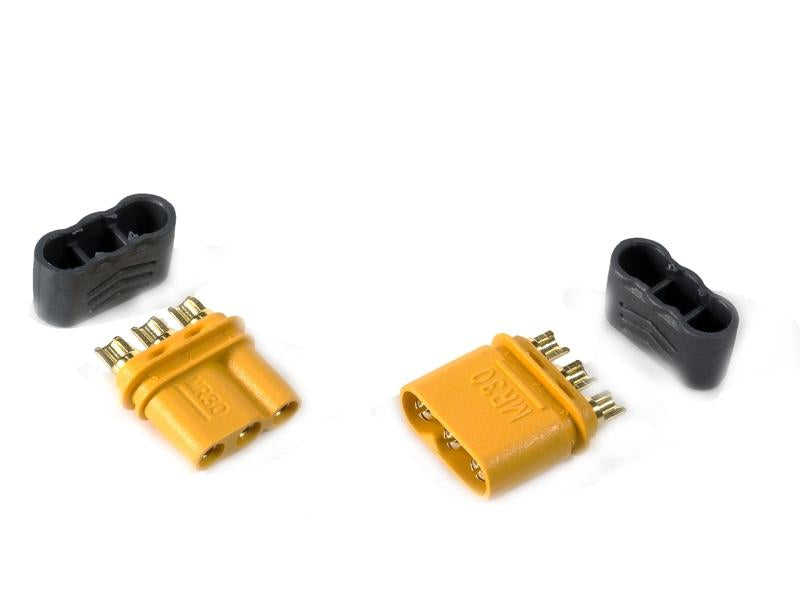 EP Product Motoranschluss-Set, MR30 Stecker, 30 A, 4er-Pack – Schwarz/Gelb