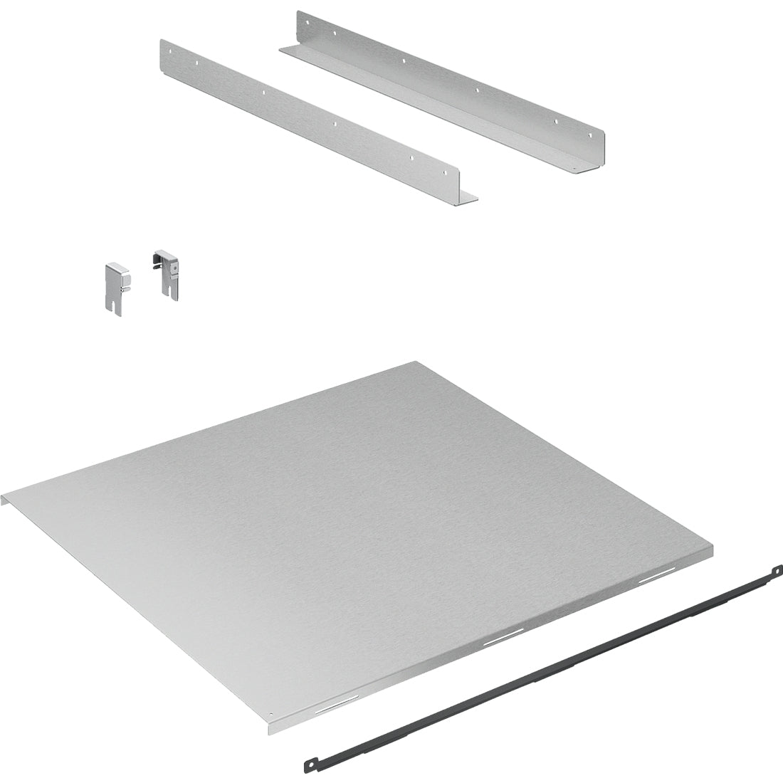 Bosch Backofen-Schiene – Zwischenbodenset – 60 × 60 cm – für Backöfen, Metall, Silber