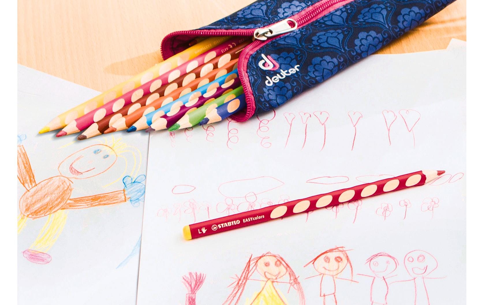 Stabilo Buntstift Mehrfarbig 24er-Etui – ergonomisch, dreikant, Ø 4,2 mm