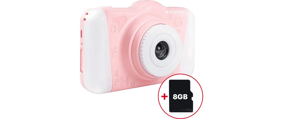 AgfaPhoto Realkids Cam 2 – Kinderkamera, 12 MP, Pink