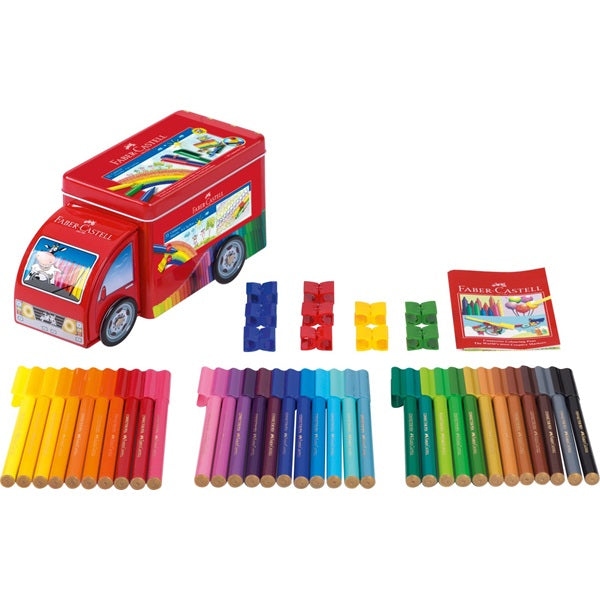 Faber-Castell CONNECTOR PEN Filzstift – 2,0 mm, wasserbasiert, auswaschbar, 33 Farben