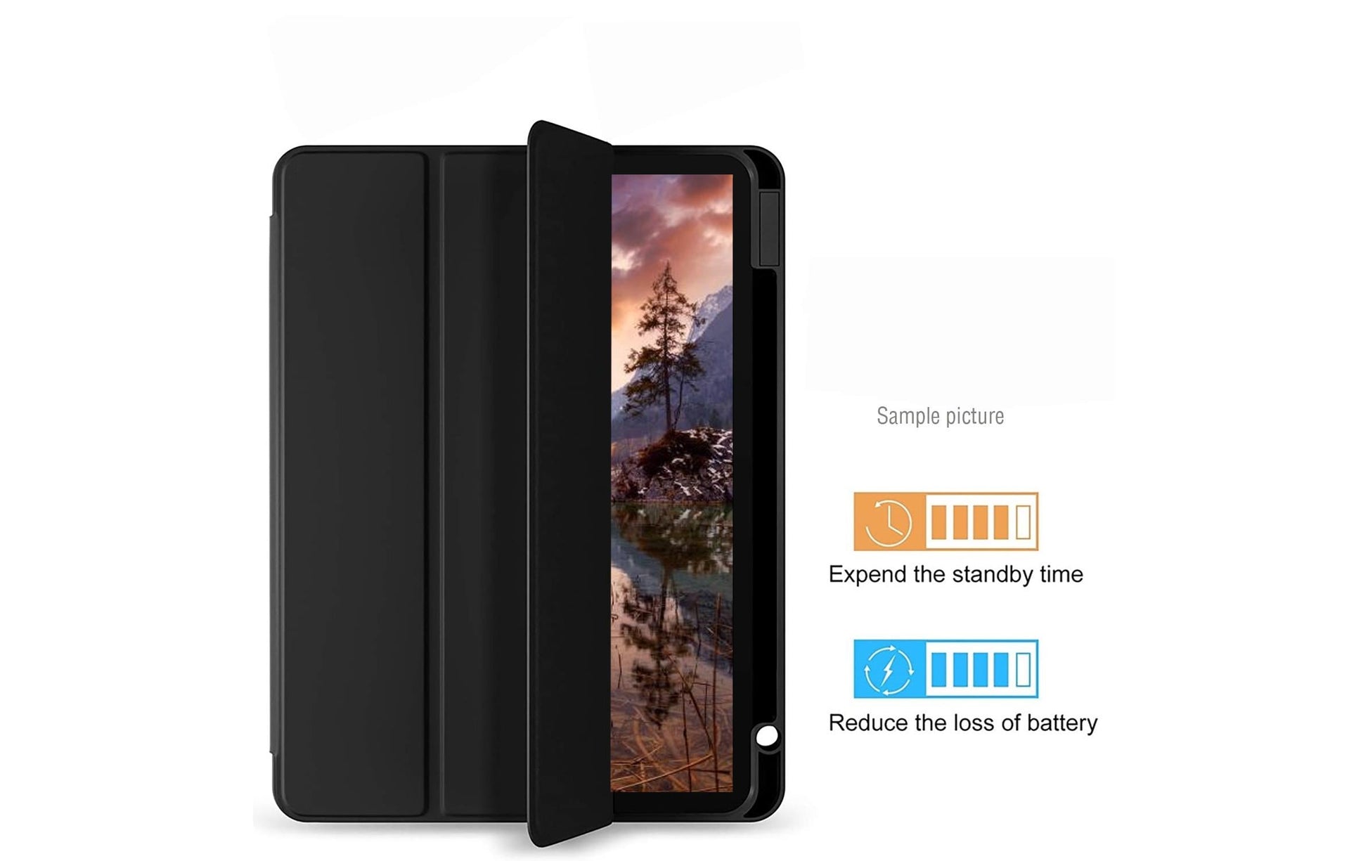 4smarts Folio Case Basic Tablet-Hülle für iPad 10,9" (10. Gen.) – Schwarz
