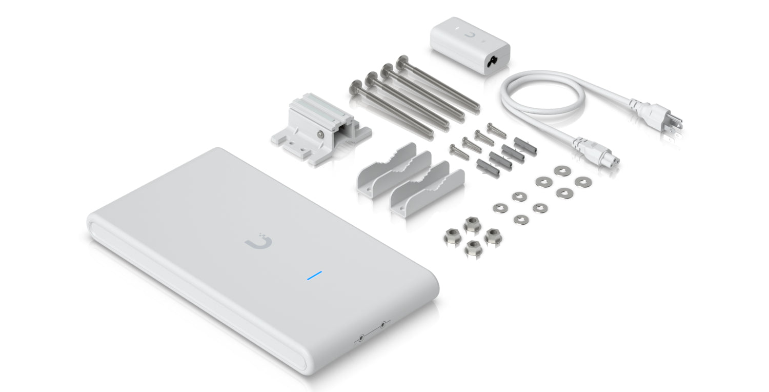 Ubiquiti U6-Mesh-Pro – Access Point – Wi‑Fi 6 (2,4/5), 2,4 Gbit/s, GbE, PoE, Wand