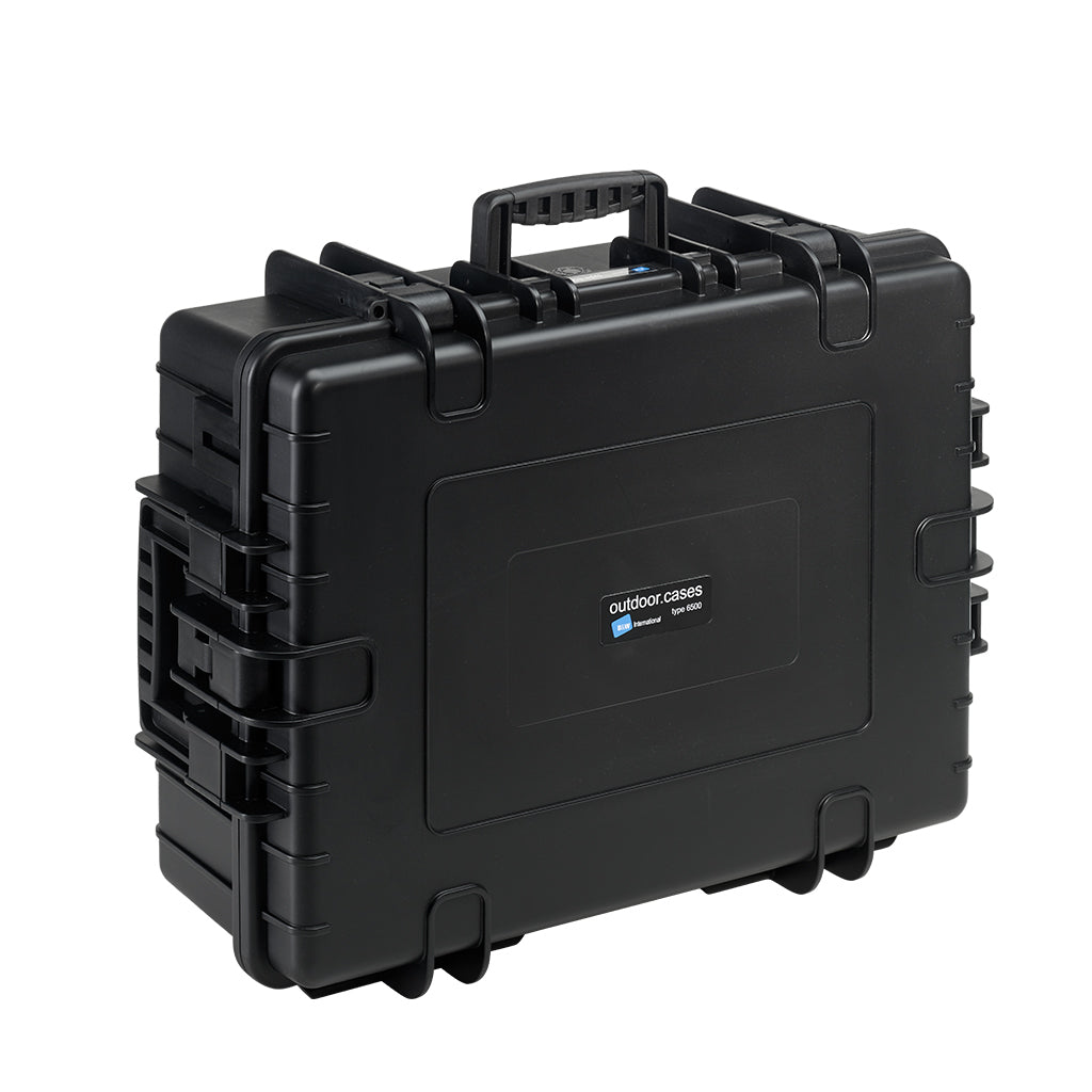 B&W Cases B&W – Outdoor-Koffer Typ 6500 RPD, 230 × 660 × 490 mm, Kunststoff (PP), Schwarz, staubgeschützt