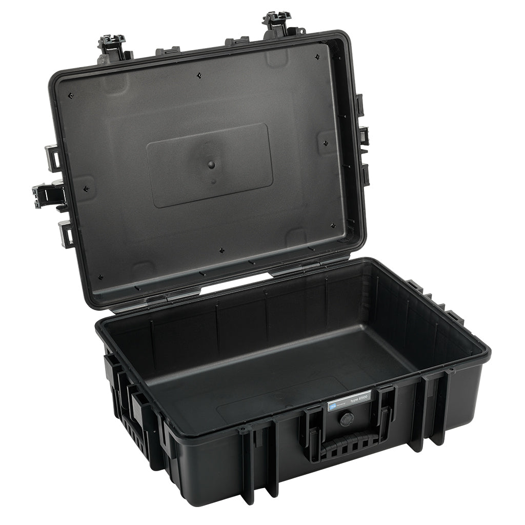 B&W Cases B&W – Outdoor-Koffer Typ 6500 RPD, 230 × 660 × 490 mm, Kunststoff (PP), Schwarz, staubgeschützt