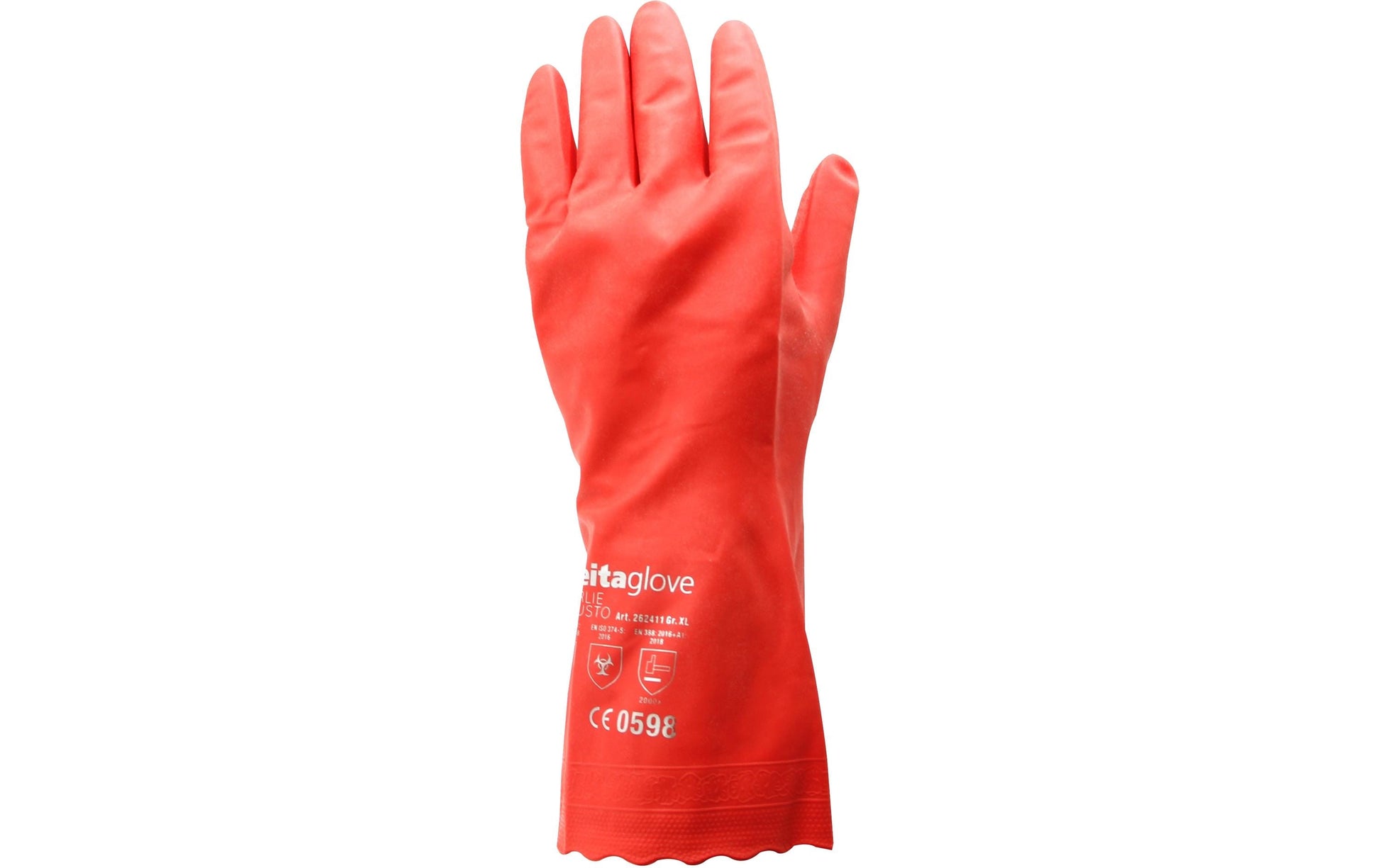 Weita Haushaltshandschuhe L – 1 Paar, PVC, Rot