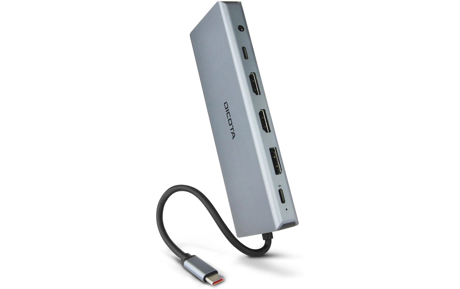 DICOTA D32065 Dockingstation – USB-C, 1× DP, 2× HDMI, 5× USB-A, 1× USB-C, 100 W PD, GbE, SD/microSD