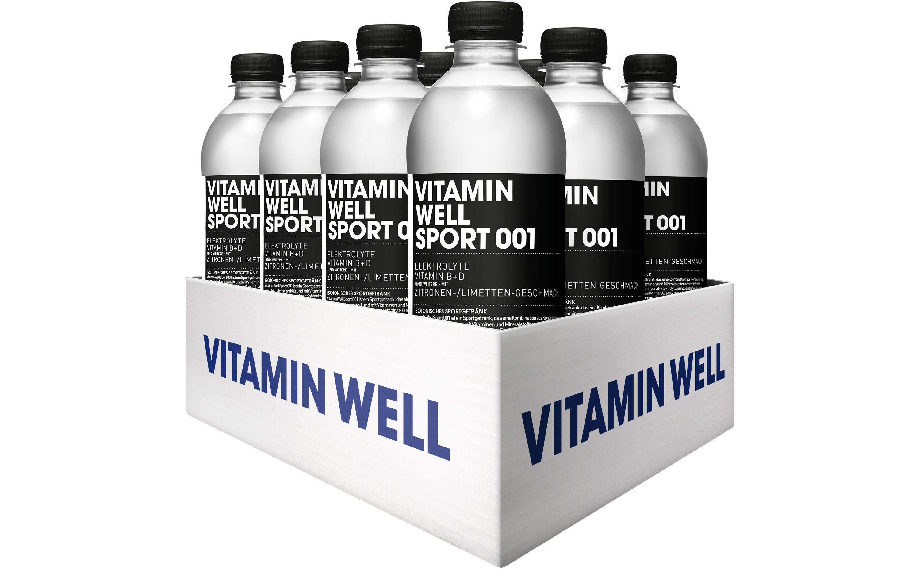 Vitamin Well – Vitaminwasser Sport 001, Limette & Zitrone – 12 × 5 dl