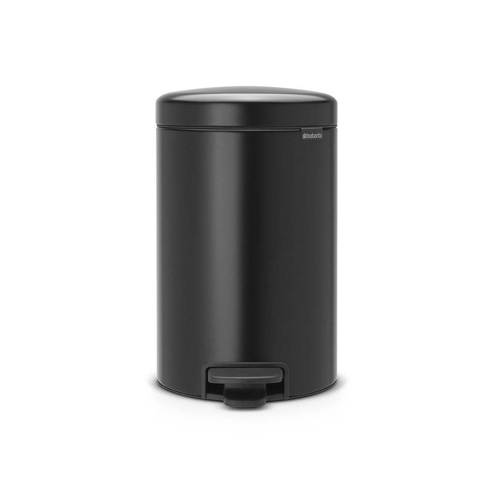 Brabantia NewIcon Papierkorb – 12 l – Edelstahl – Ø 240 × H 400 mm