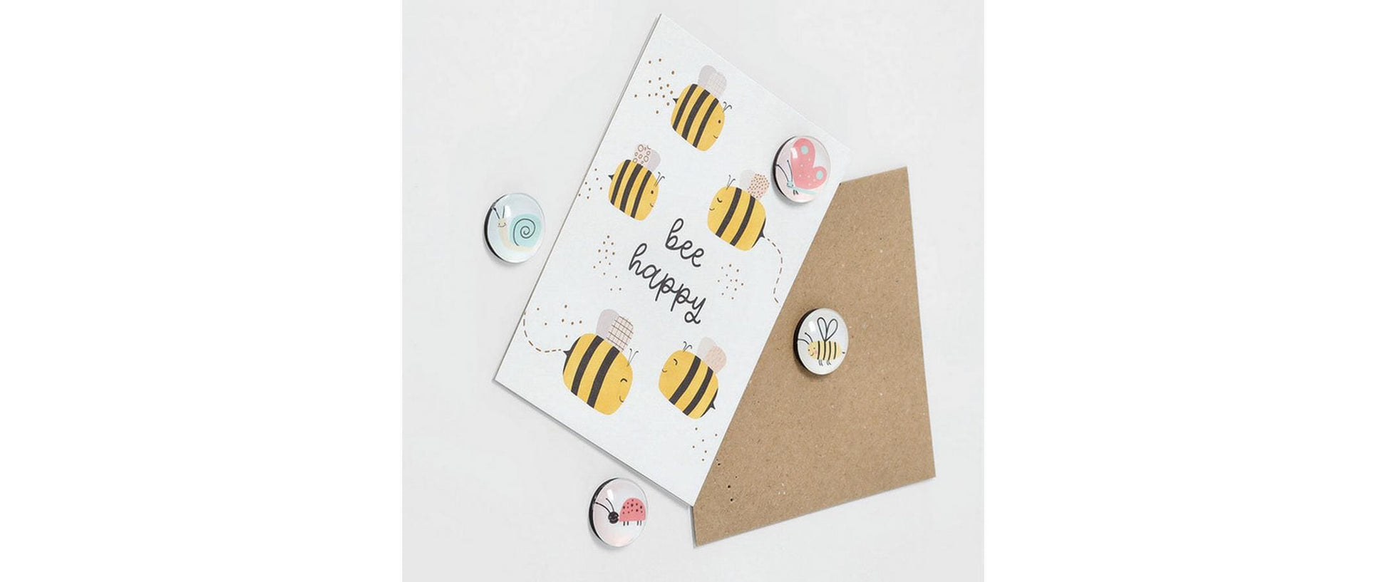 Zeller Present Magnet-Set Insekten – 4-teilig – Ø 2,5 × 0,8 cm – Magnet & Kunststoff, mehrfarbig