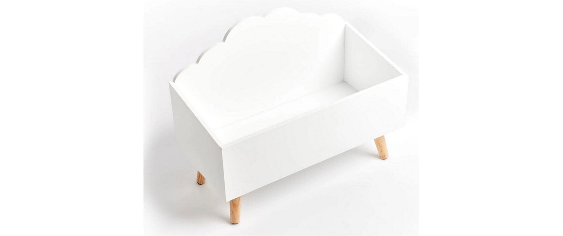 Zeller Present Truhe – Holz – Weiss – 280 × 450 × 580 mm
