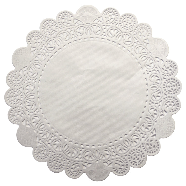 Runde Tortenspitzen aus Papier – Ø 10 cm, Weiss – 250 Stk.