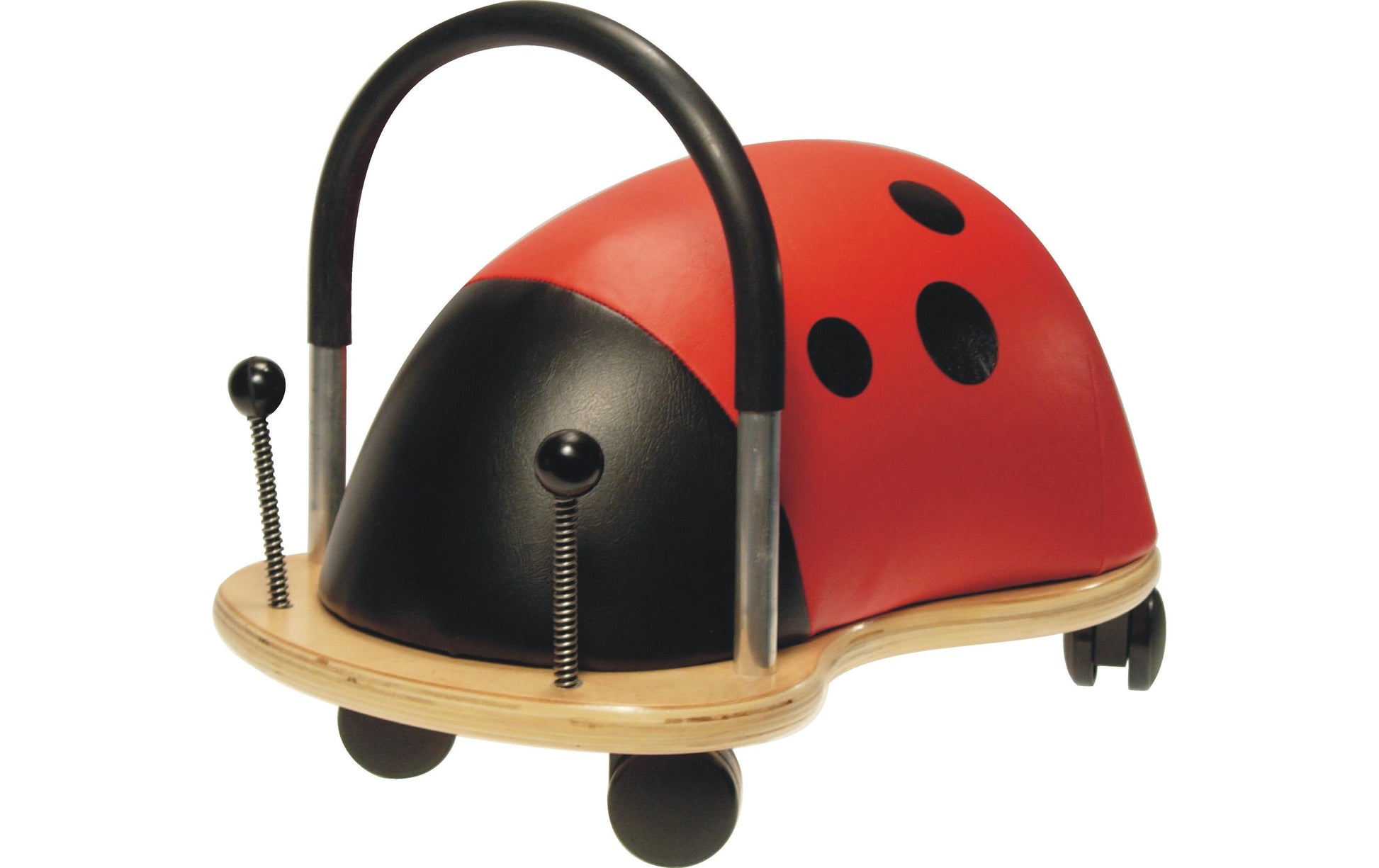 Wheely Bug Aufsitztier Marienkäfer – 25,0 × 28,0 × 48,0 cm – 50 kg Belastbarkeit, ab 3 J., schwarz/rot