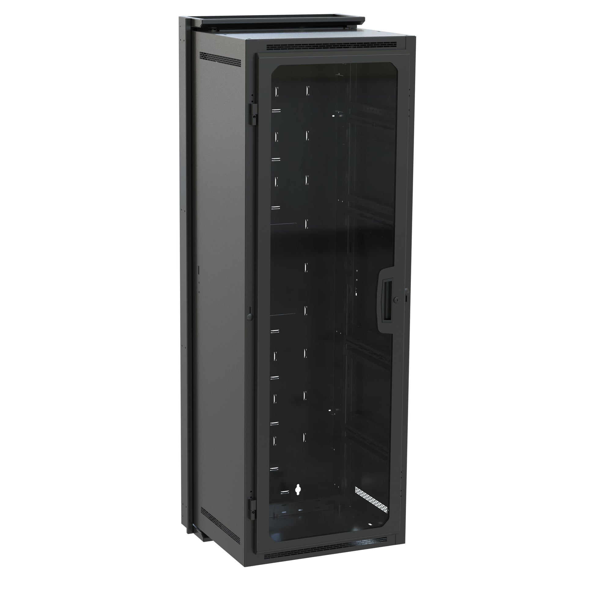 Middle Atlantic Wandrack DWR-35-22PD – Wandmontage – 35U – 594 × 559 × 1734 mm – 136,1 kg – Schwarz – Stahl