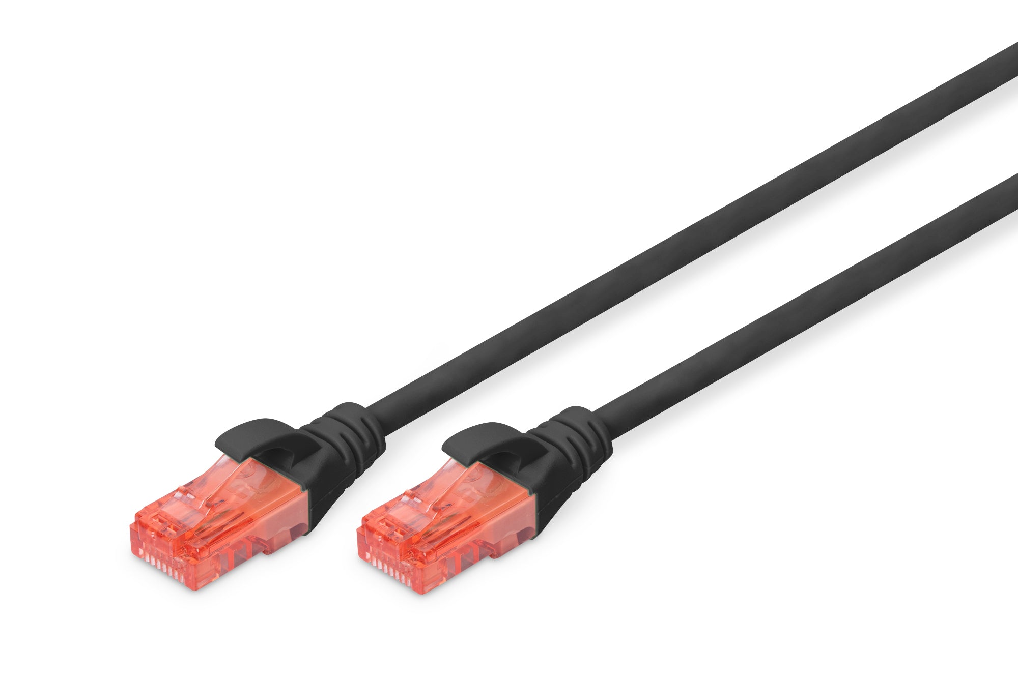 Digitus CAT 6 Patchkabel – 5 m, Schwarz, U-UTP, CU, PVC
