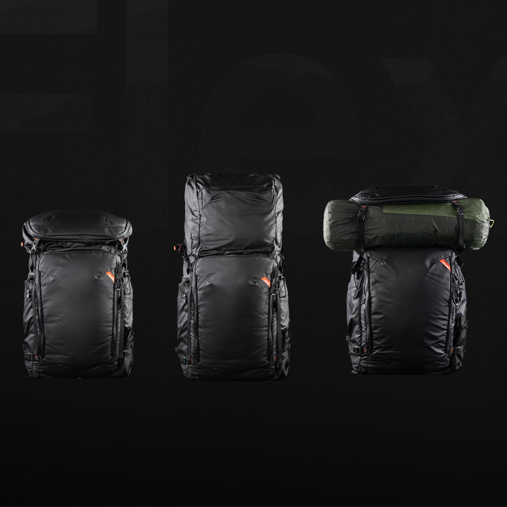 PGYTECH OnePro Flex 40 L Kamerarucksack – Cordura/Polyamid, spritzwassergeschützt – Schwarz