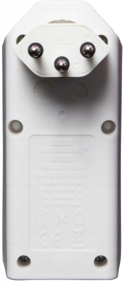Brennenstuhl Steckdosenleiste, 3×T13, Eingang T12, drehbar 300°, ohne Schalter – weiss
