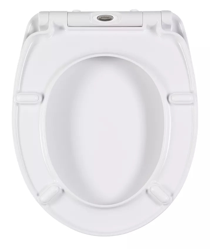 Diaqua Nice Zen Rock – WC-Sitz – Duroplast, Absenkautomatik, mit Deckel, verlängert, 36,5 × 45 cm
