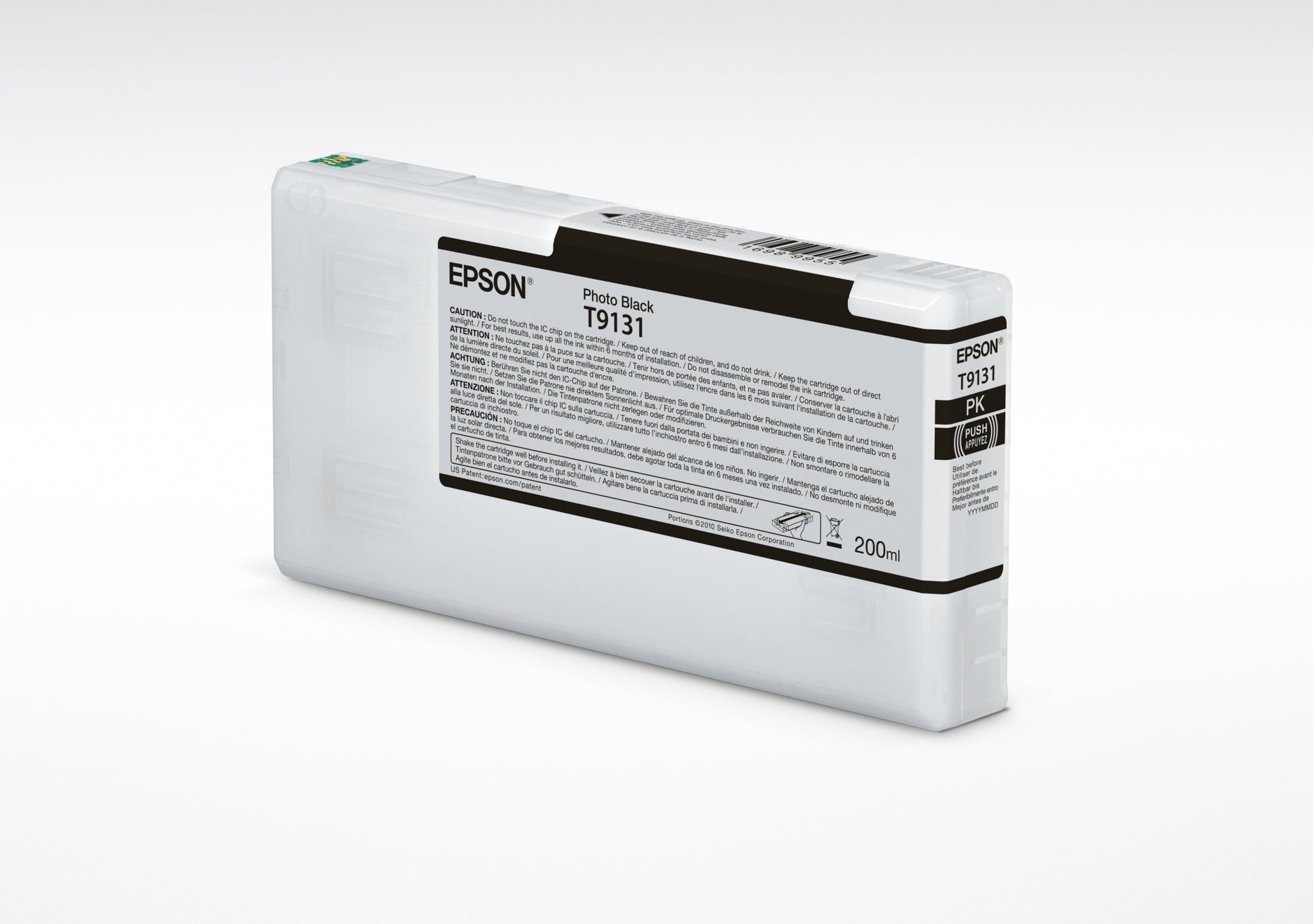 Epson Tintenpatrone T9131, Schwarz, 200 ml – für Tintenstrahldrucker/Multifunktionsgeräte