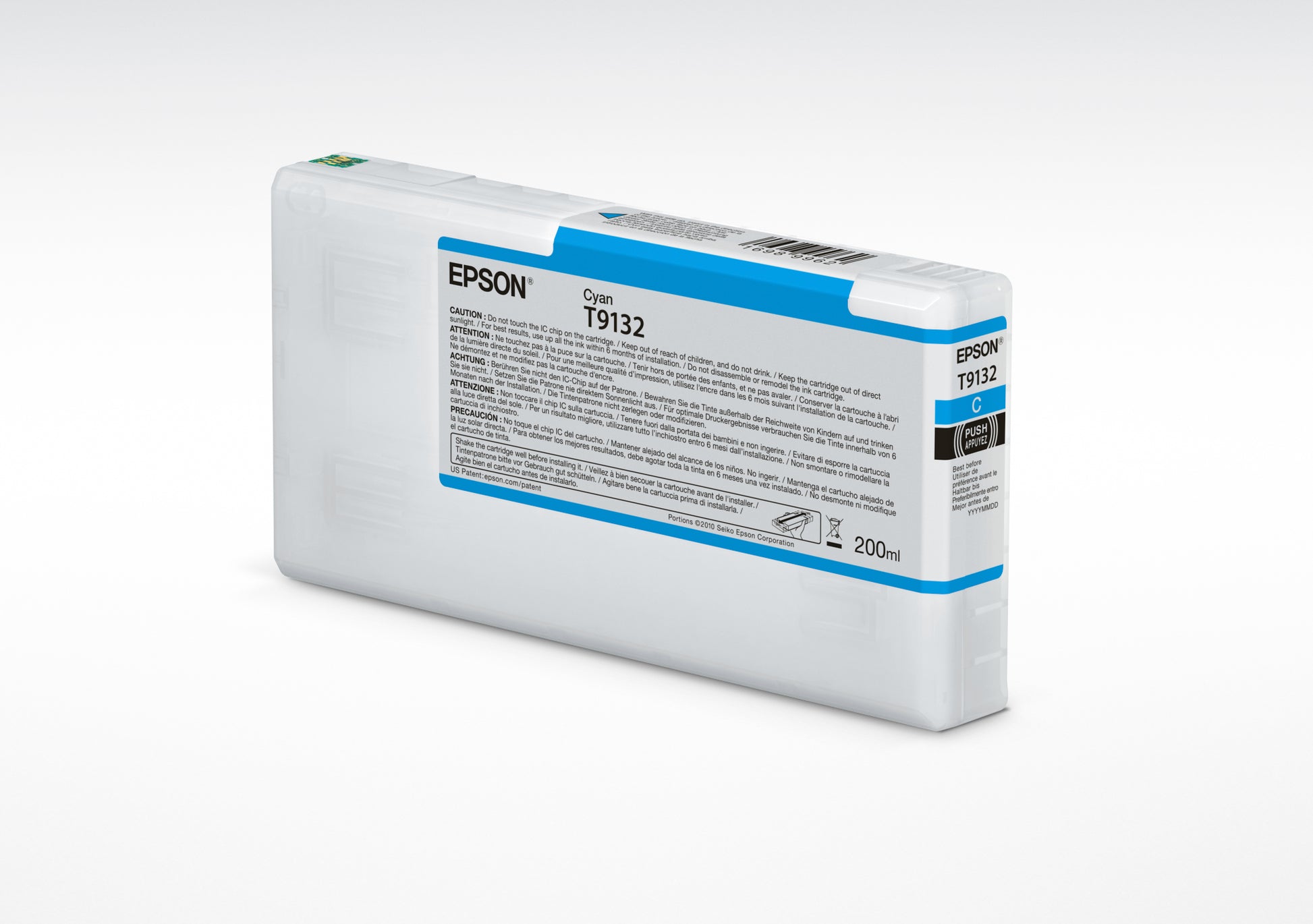 Epson Tintenpatrone T9132, cyan, 200 ml – für Tintenstrahldrucker und Multifunktionsgeräte