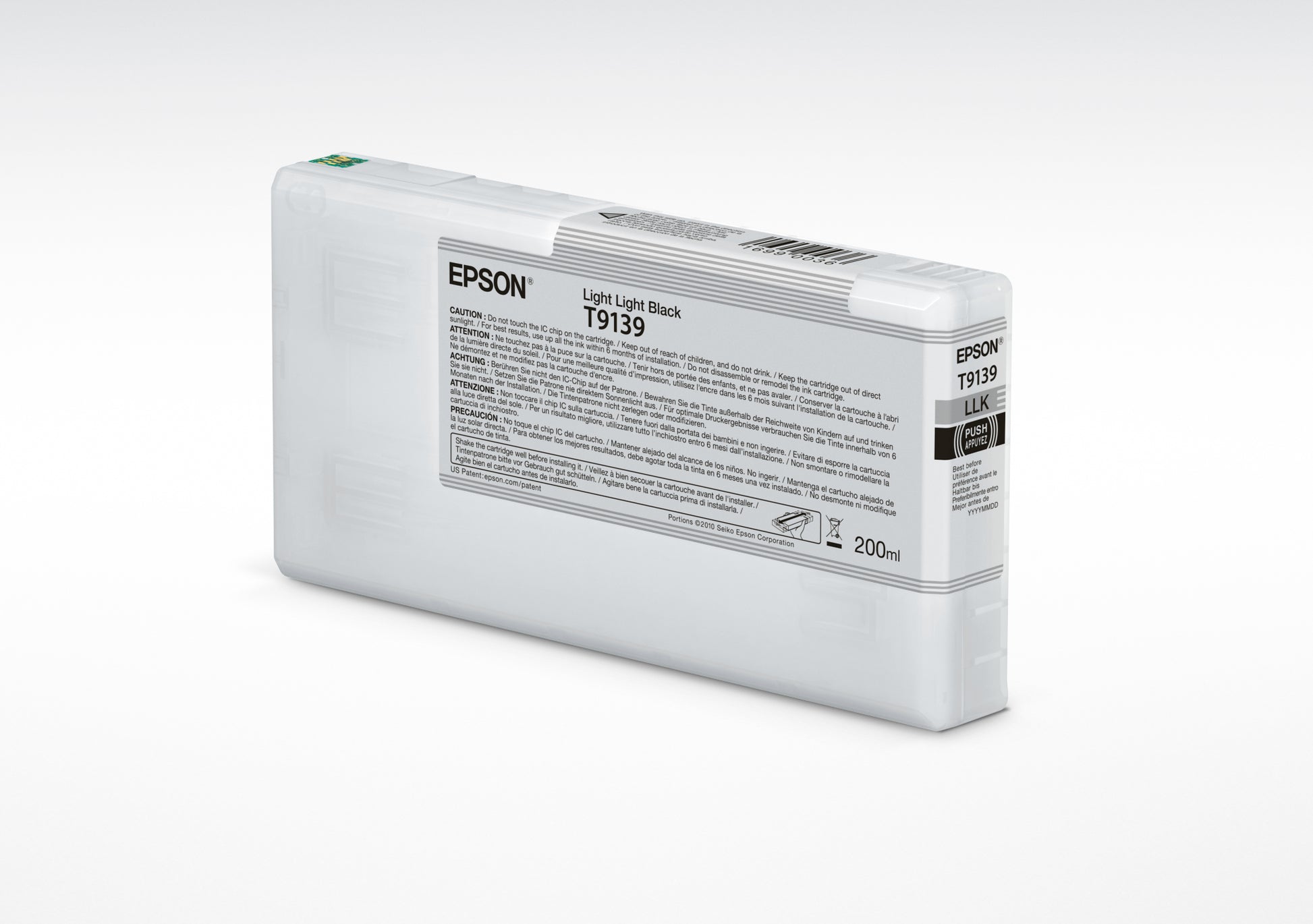 Epson Tintenpatrone T9139, Schwarz, 200 ml – für Inkjetdrucker/Multifunktionsgeräte