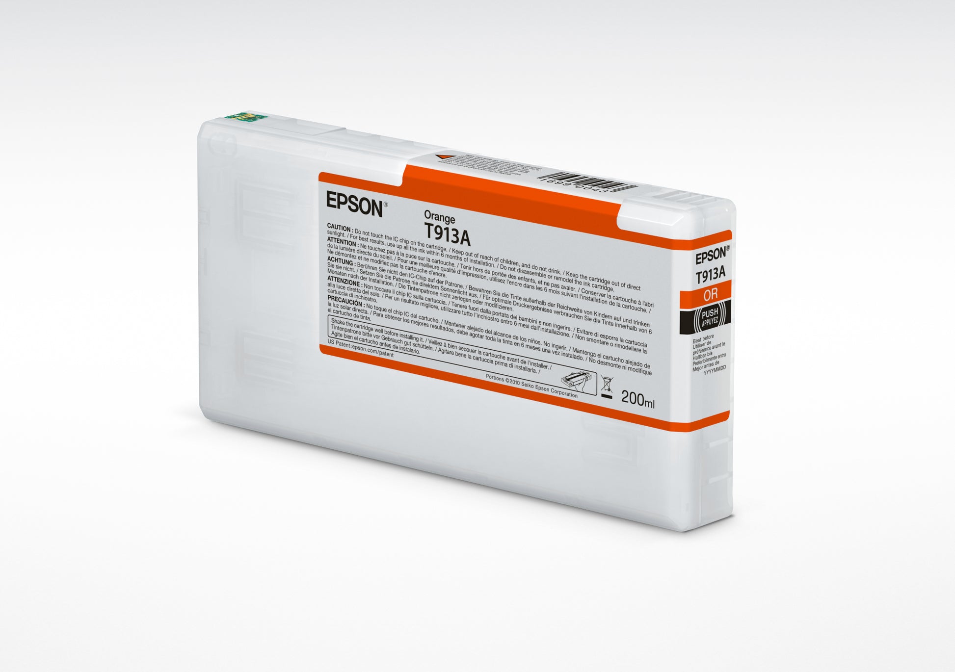 Epson Tintenpatrone T913A, orange, 200 ml – für Epson-Drucker