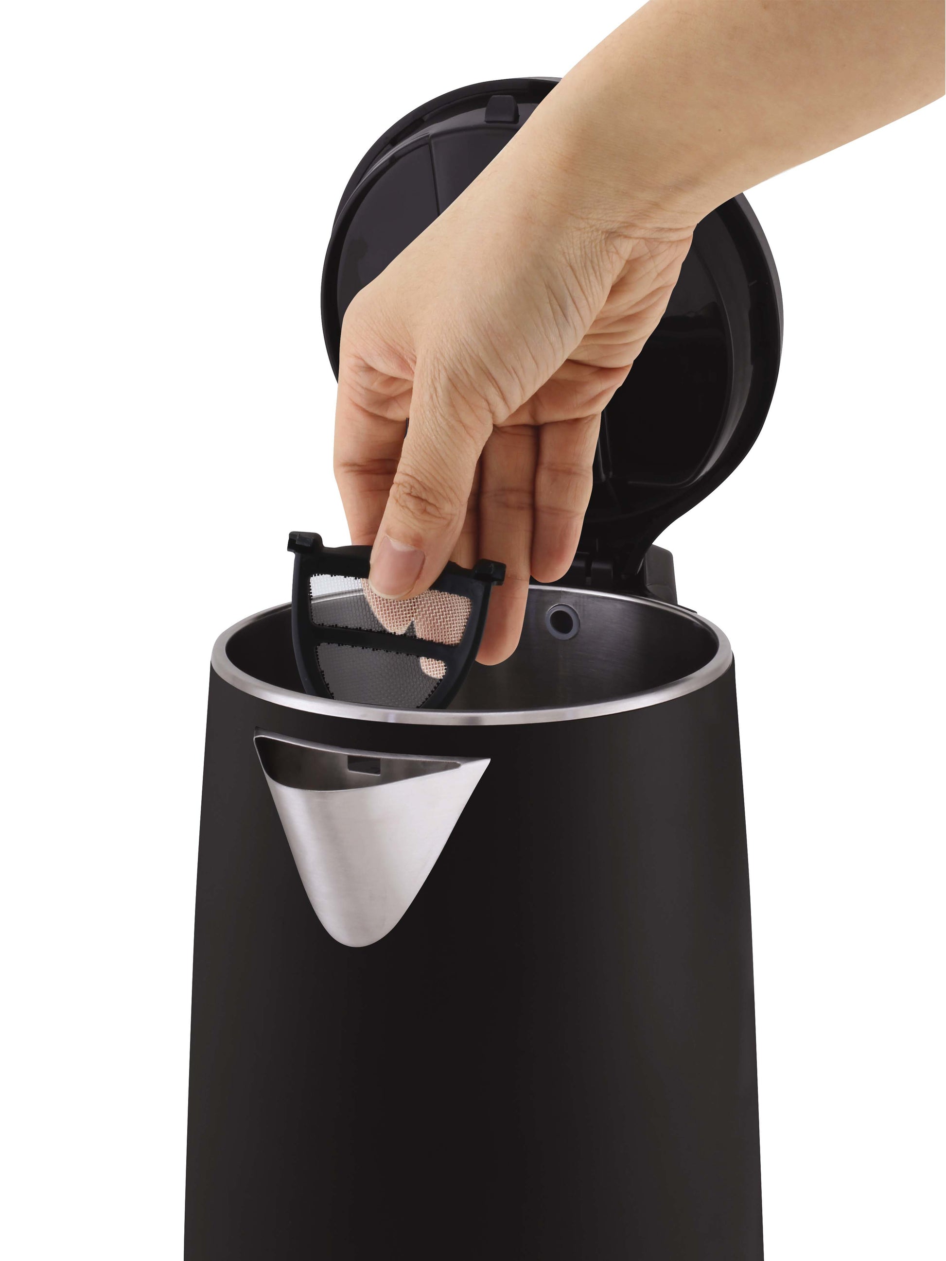 Tefal Wasserkocher 1,5 l, Warmhaltefunktion, 2400 W, Metall, Schwarz