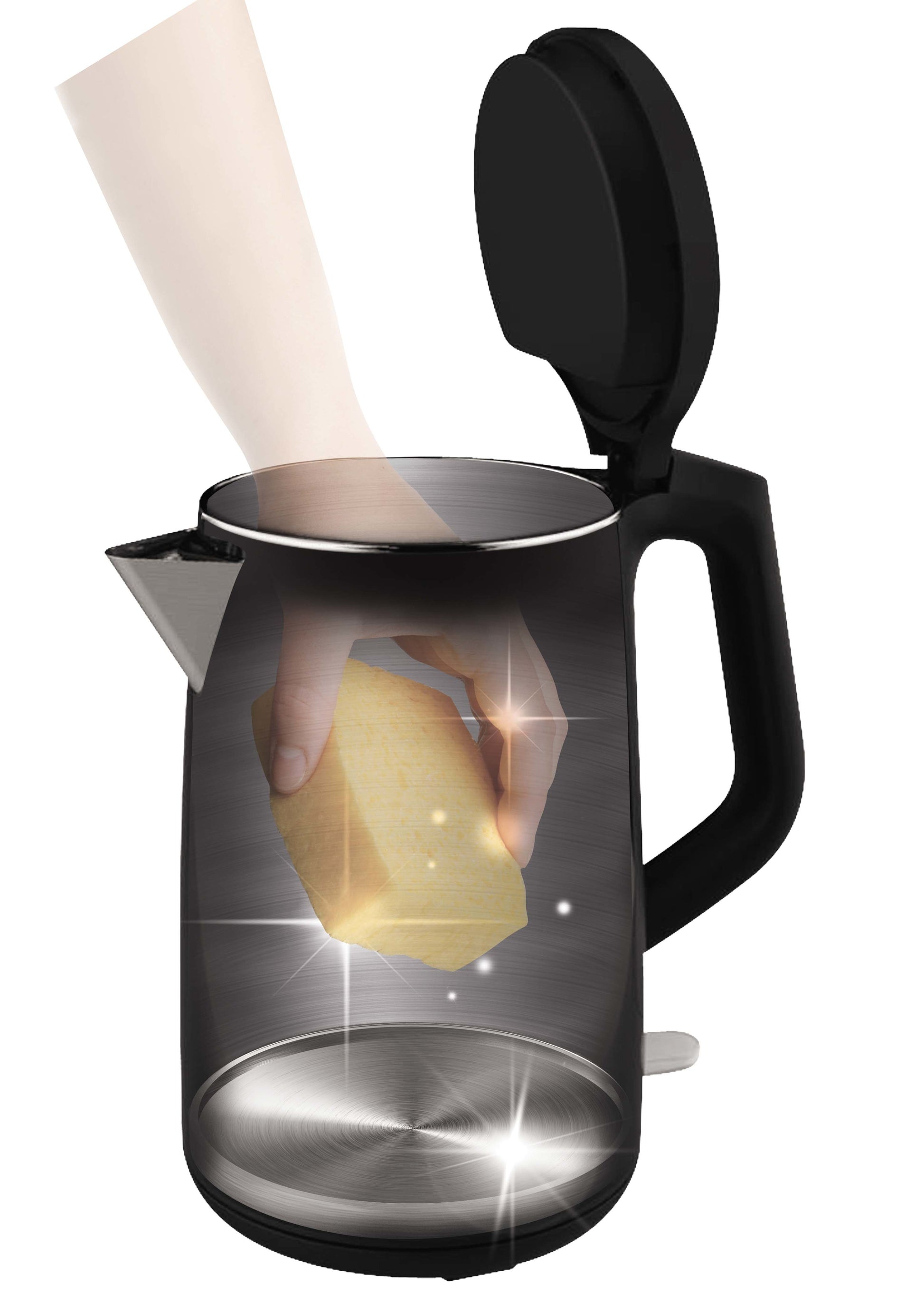 Tefal Wasserkocher 1,5 l, Warmhaltefunktion, 2400 W, Metall, Schwarz