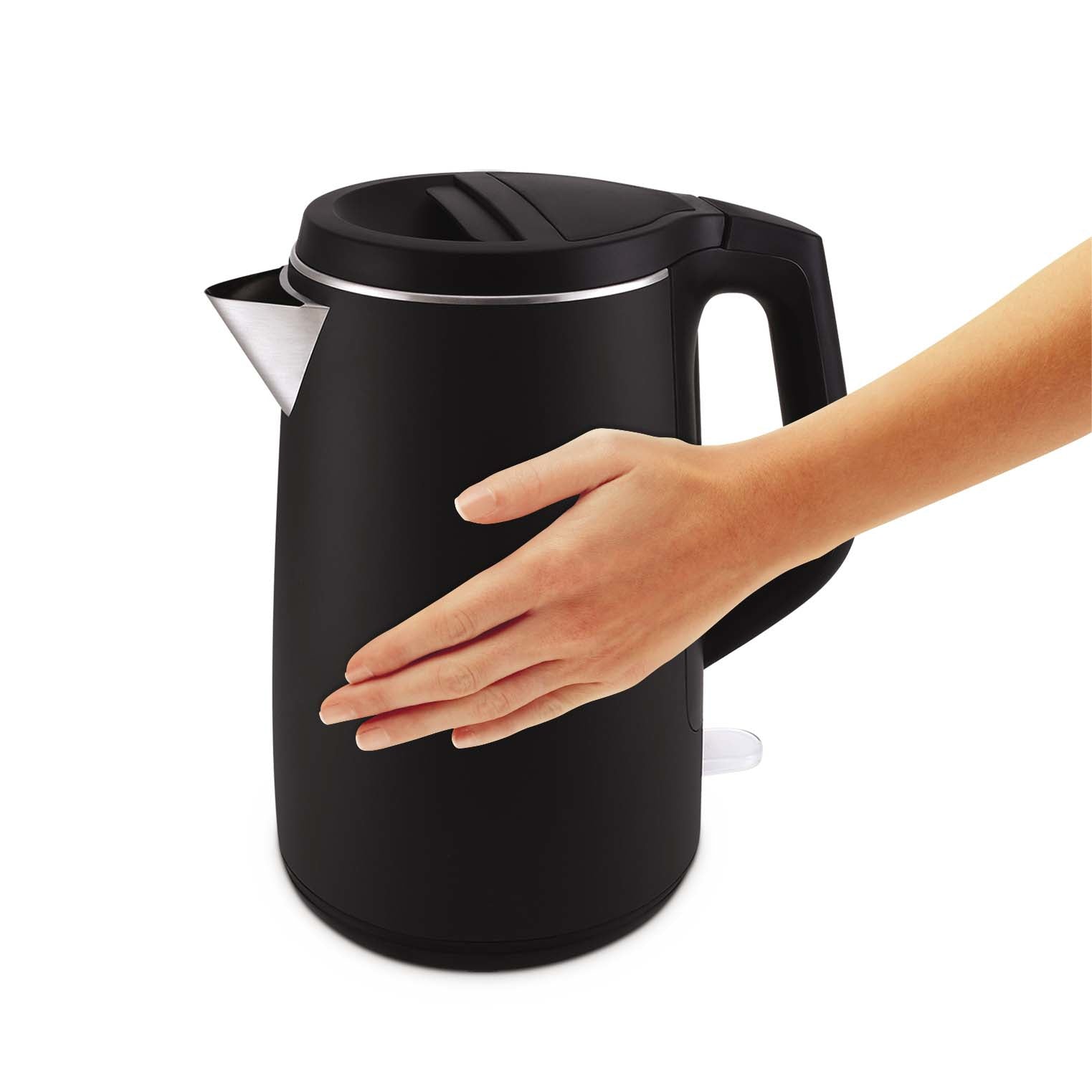 Tefal Wasserkocher 1,5 l, Warmhaltefunktion, 2400 W, Metall, Schwarz