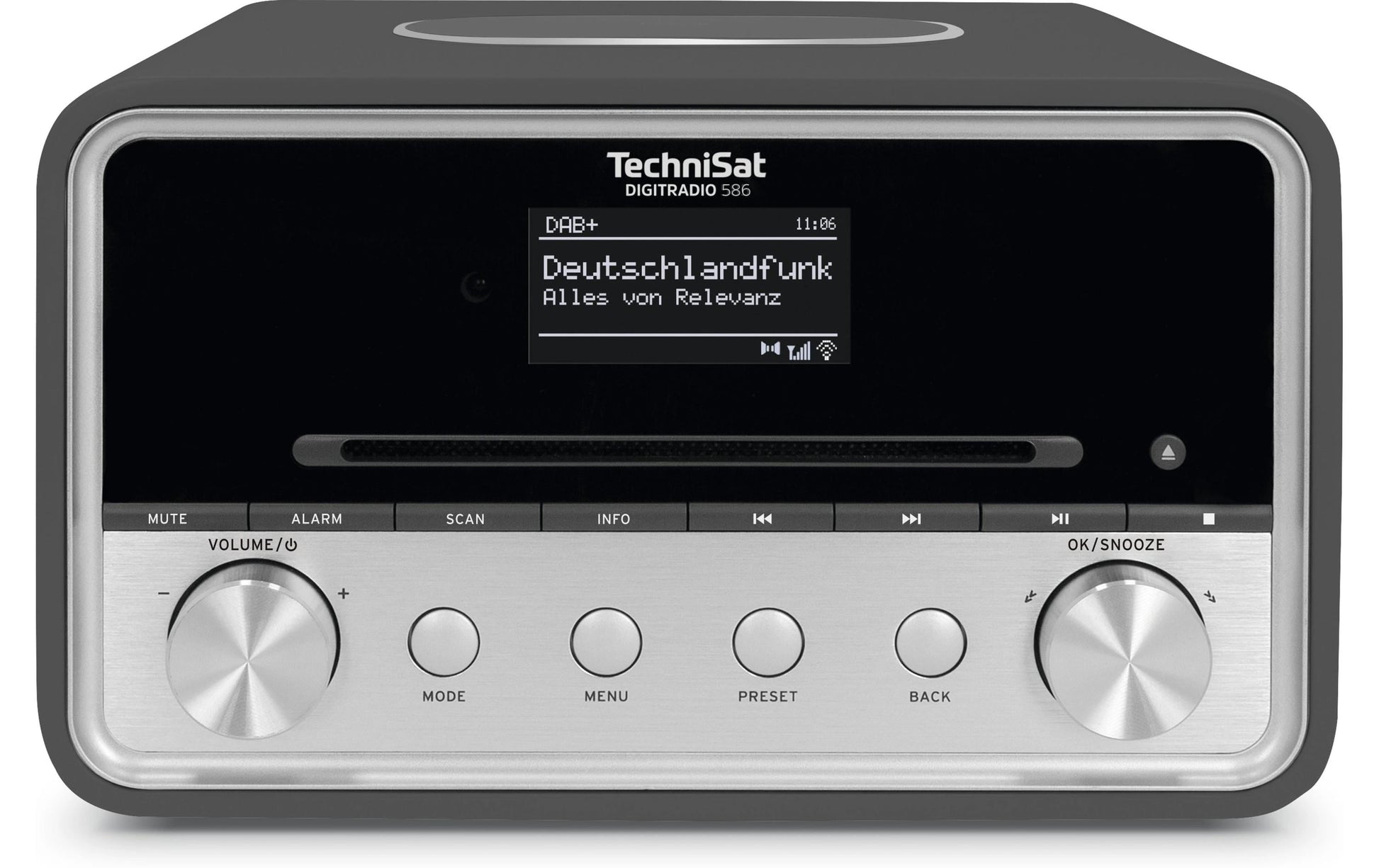 TechniSat DigitRadio 586 – DAB-/Internetradio – Tischradio – DAB+, UKW, Bluetooth, WLAN, Spotify – Anthrazit