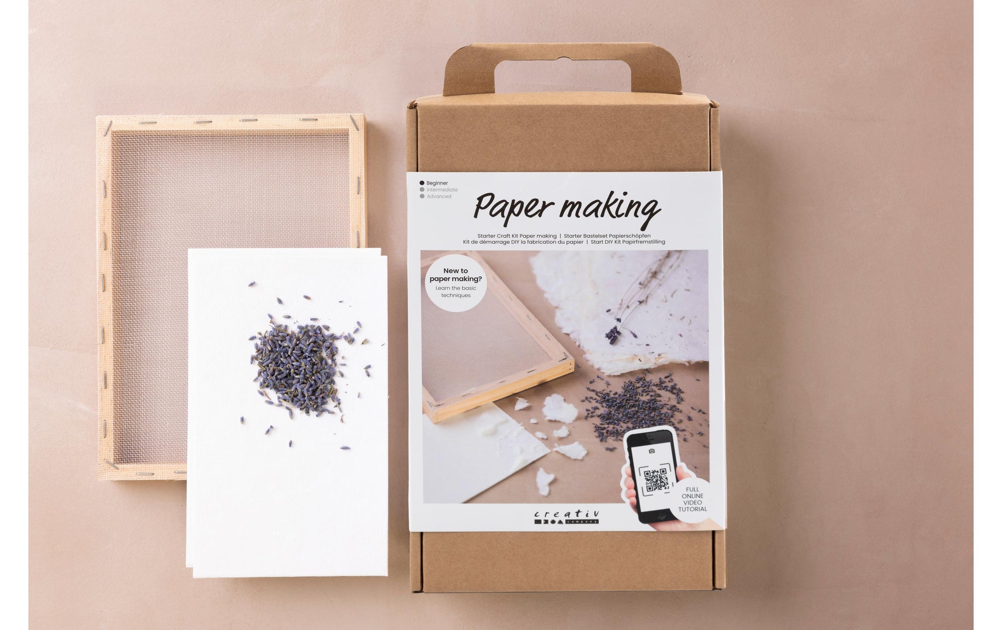 Creativ Company Bastelset Papierschöpfen – 4-teilig – ab 4 Jahren