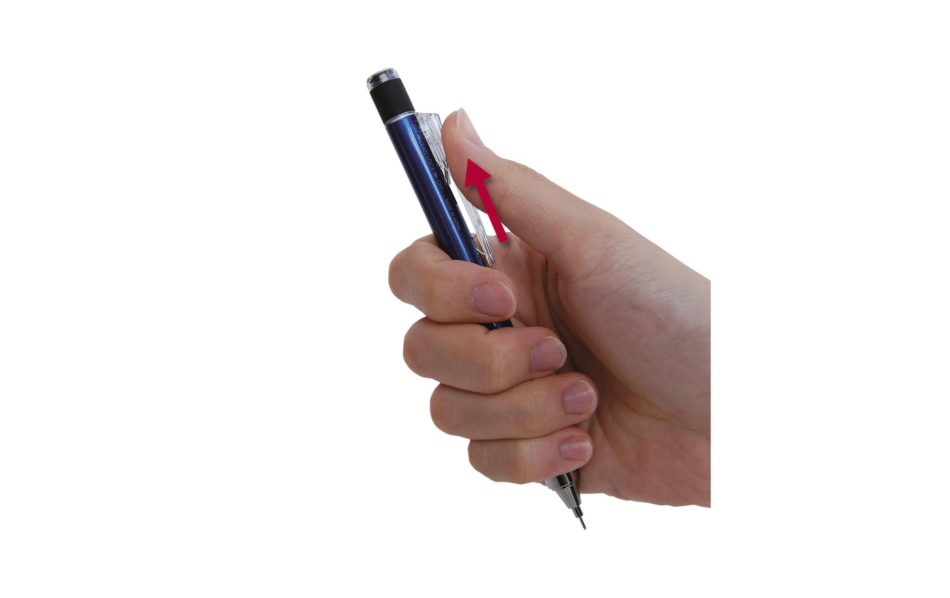 Tombow MONO graph Druckbleistift – 0,7 mm – Weiss – Schüttel-Mechanismus – 1er-Pack