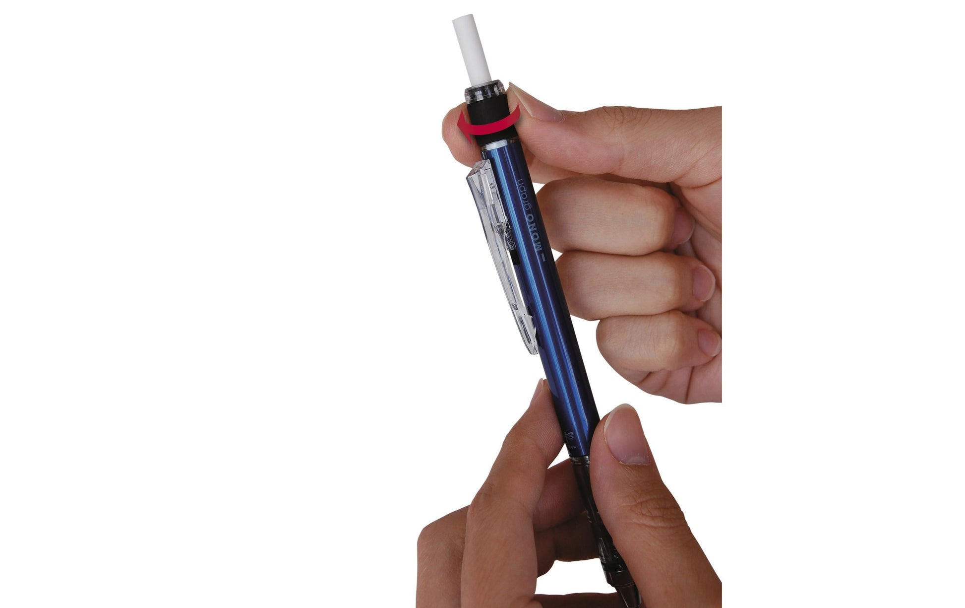Tombow MONO graph Druckbleistift – 0,7 mm – Blau – Schüttel-Mechanismus – 1er-Pack