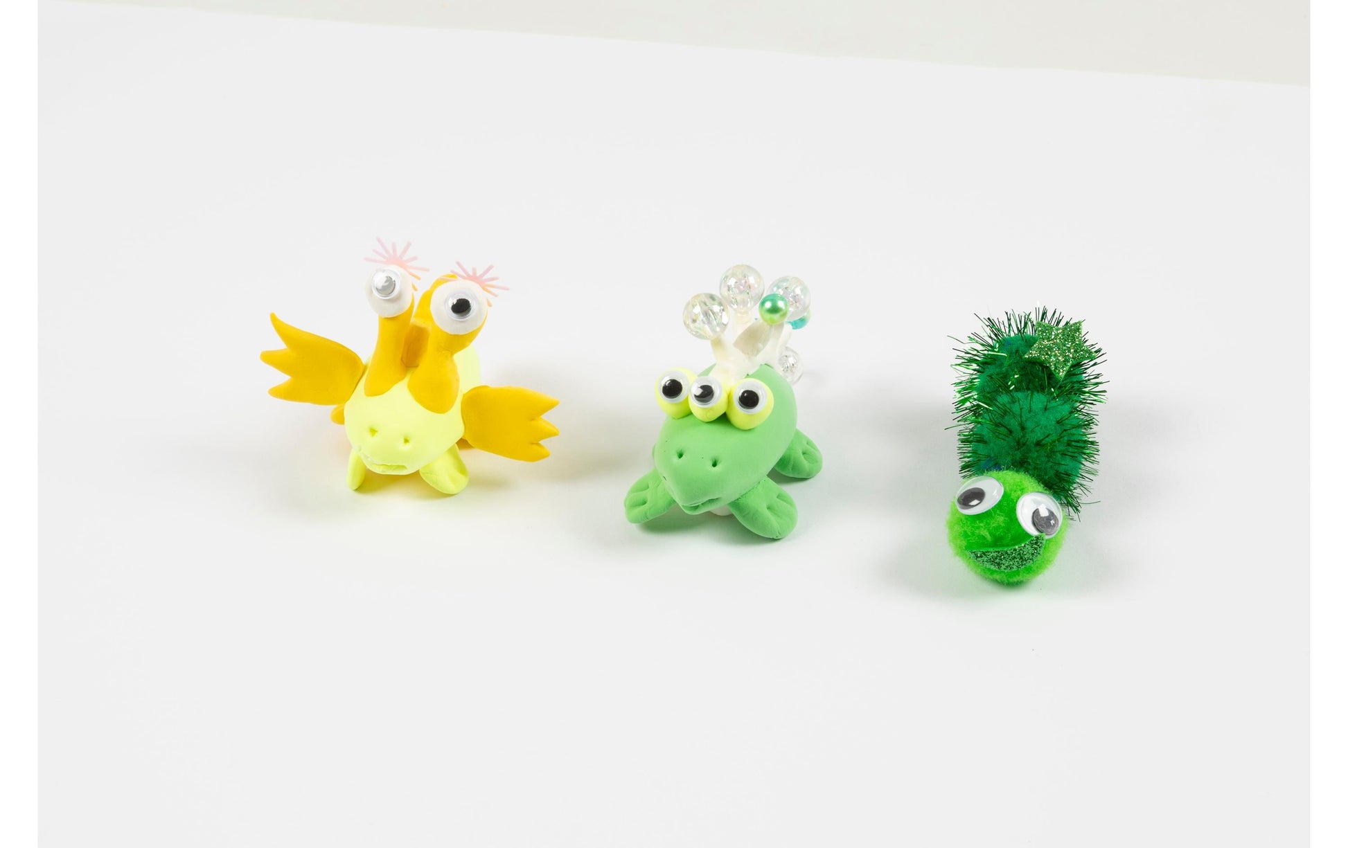 Creativ Company Bastelset – Monster – 16-teilig – ab 4 Jahren – Mehrfarbig
