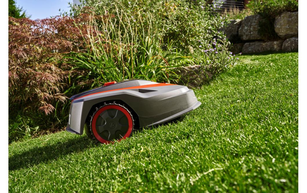 Solo by al-ko AL-KO Mähroboter Robolinho 520 W – Schnittbreite 20 cm, Mähfläche 500 m², Akkukapazität 2,2 Ah, WiFi