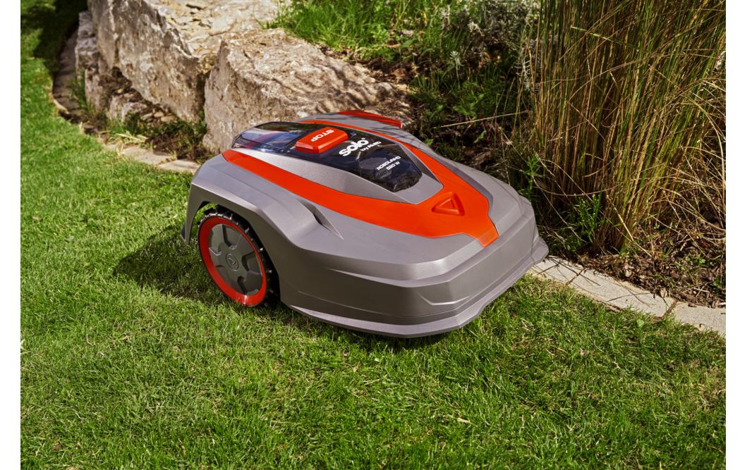 Solo by al-ko AL-KO Mähroboter Robolinho 520 W – Schnittbreite 20 cm, Mähfläche 500 m², Akkukapazität 2,2 Ah, WiFi