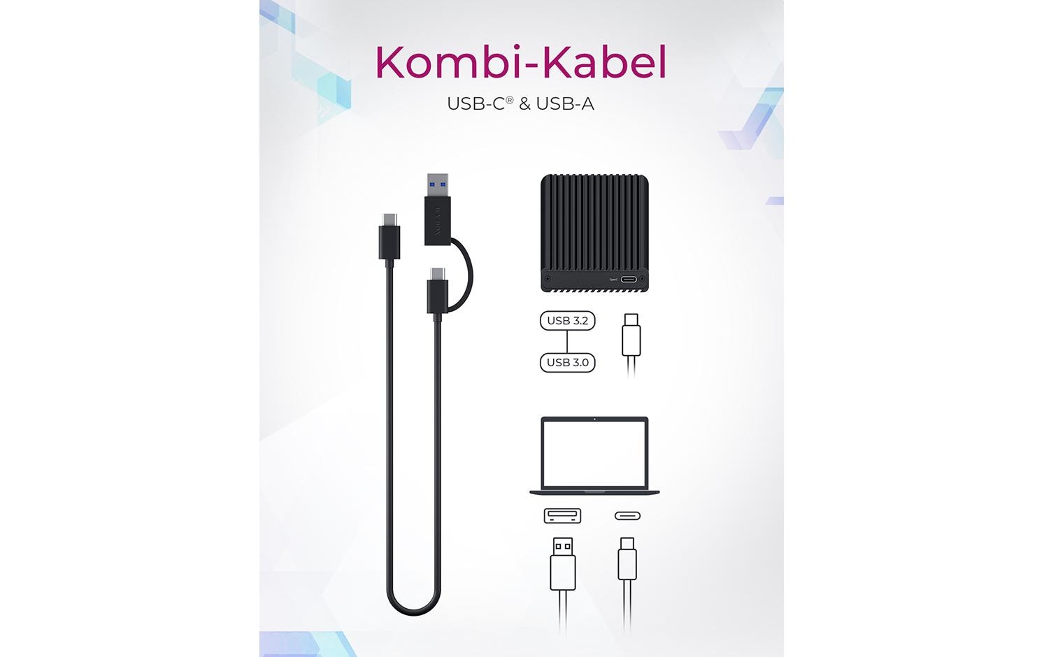 ICY BOX IB-CR404-C31 – Externer Kartenleser – CFexpress Typ B, CFast 2.0, USB 3.2 Gen 2 Type-A
