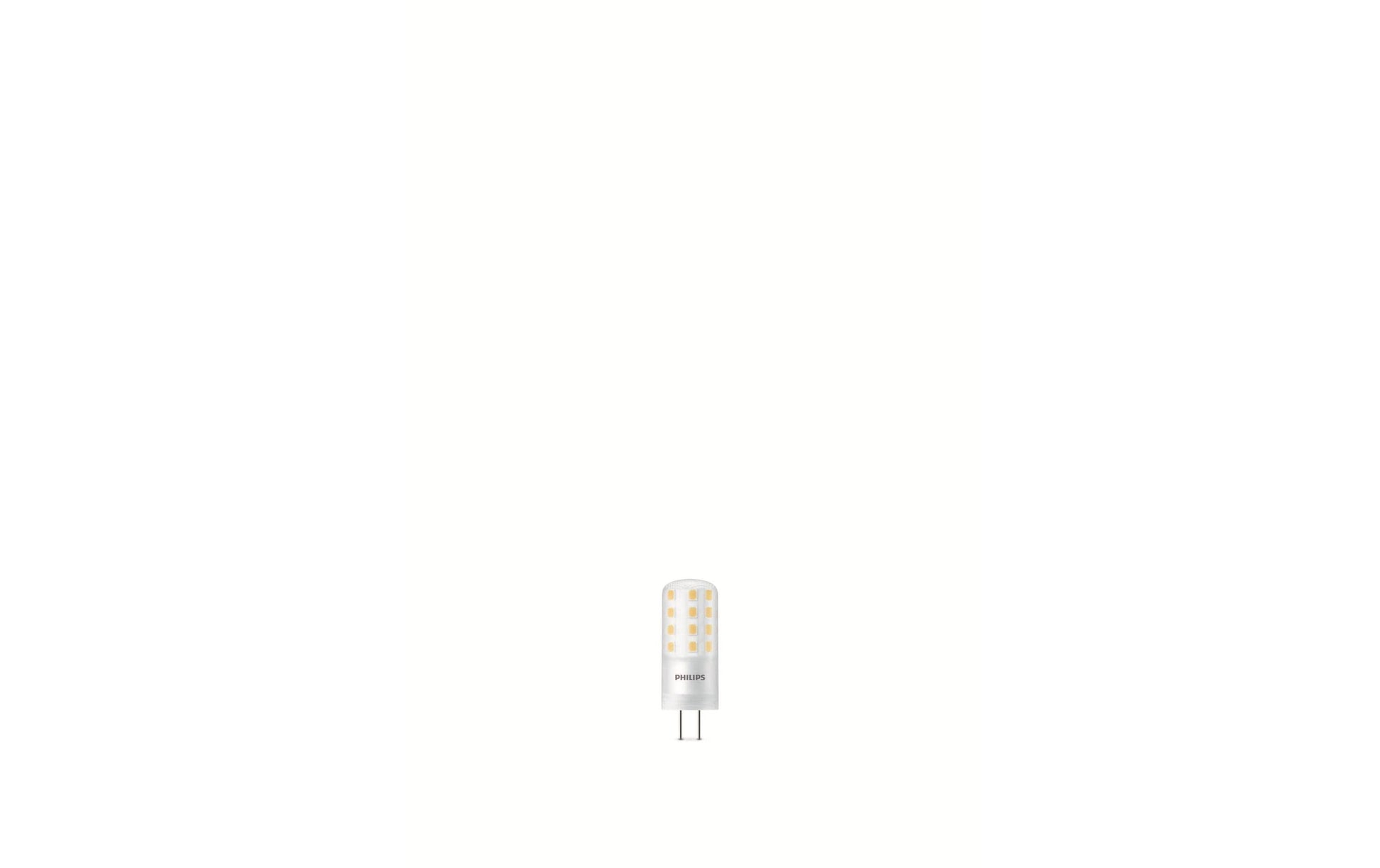 Philips by Signify Philips LED-Leuchtmittel GY6.35 Kapsel – Warmweiss 2700 K, 470 lm, 4,2 W, dimmbar – Weiss, Kunststoff