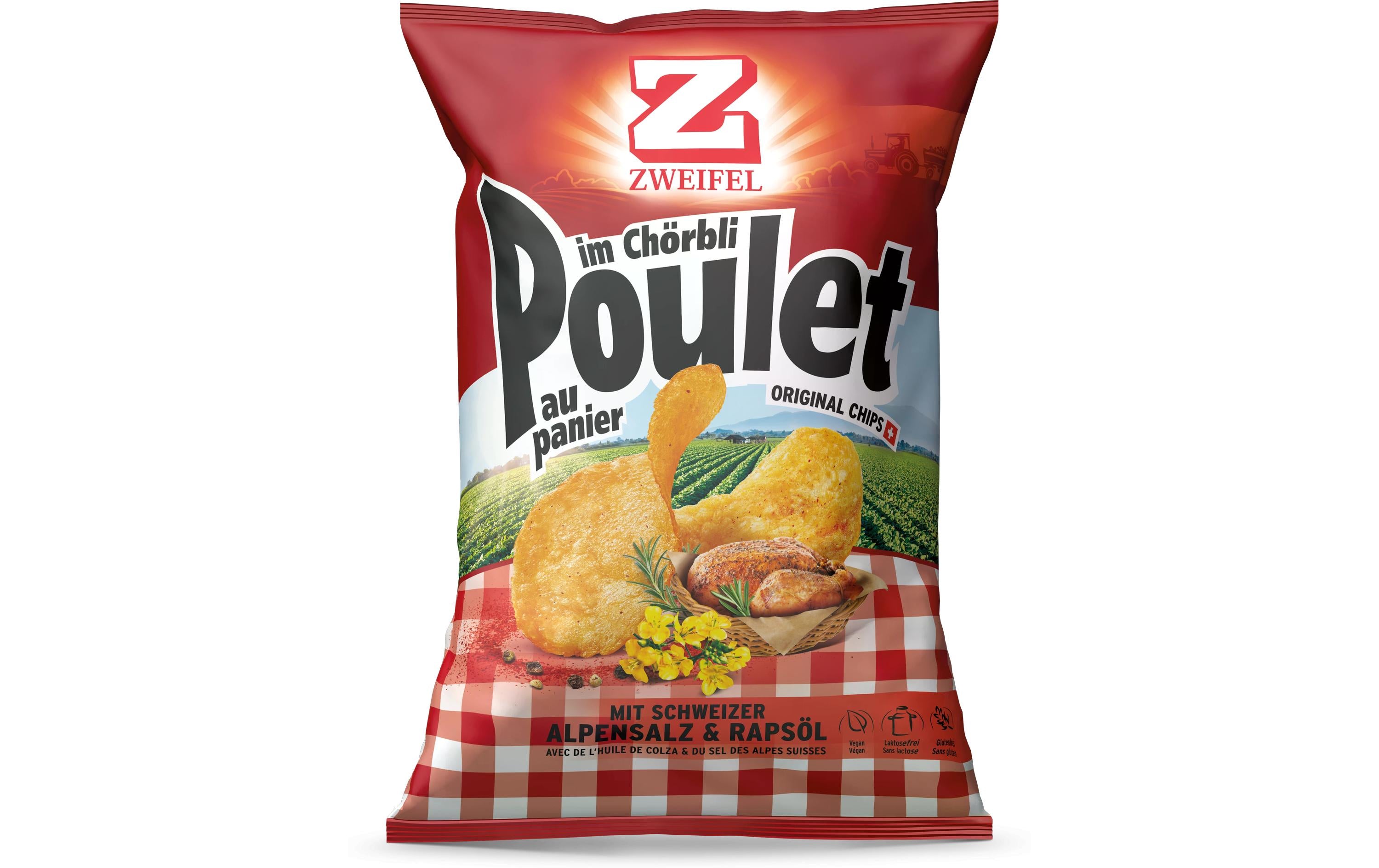 Zweifel Chips – Poulet, glutenfrei, vegan – 175 g