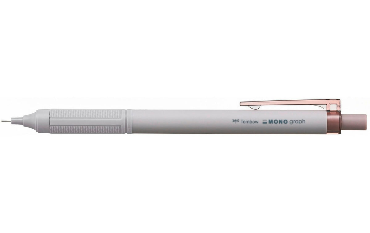 Tombow MONO graph Lite Druckbleistift – 0,5 mm – Braun – mit Radierer – 1er-Pack