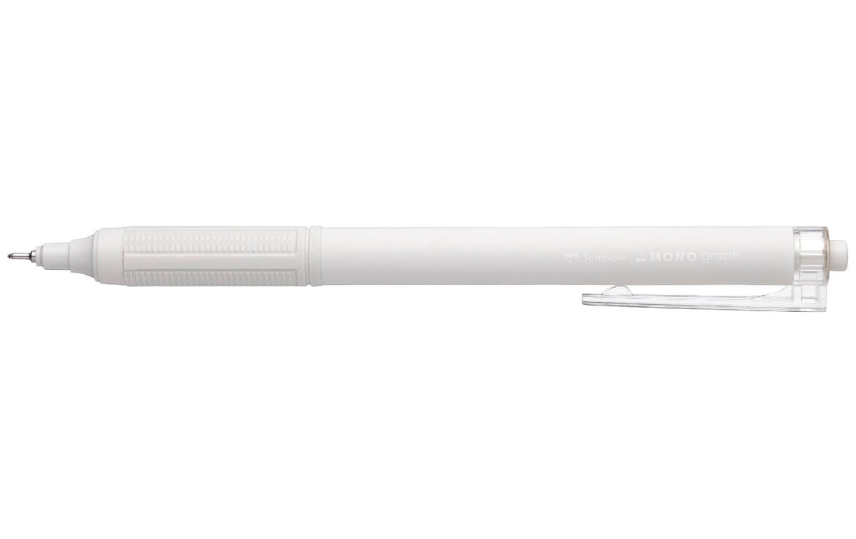 Tombow MONO graph Lite Kugelschreiber – Blau, Spitze 0,5 mm, Druck, Weiss, nachfüllbar