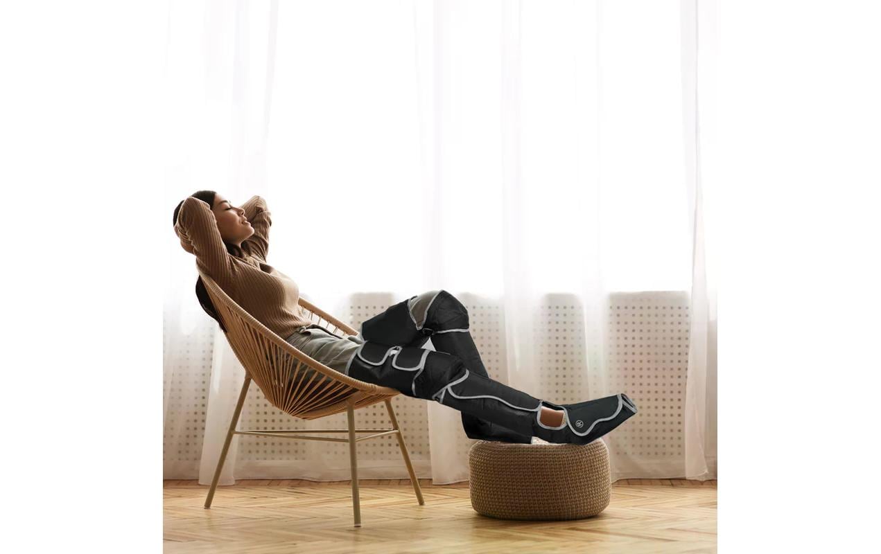 Bodi-Tek Massagegerät – Schwarz, 1400 g, Kompressionsmassage, Vibrations- und Wärmefunktion, für Beine