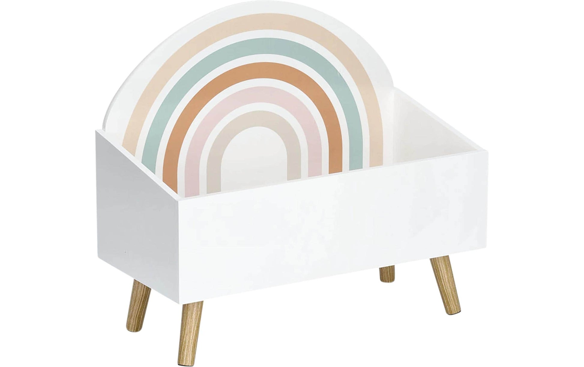 Zeller Present 13538 Rainbow Truhe – MDF/Holz – Mehrfarbig/Weiss – 280 × 520 × 580 mm