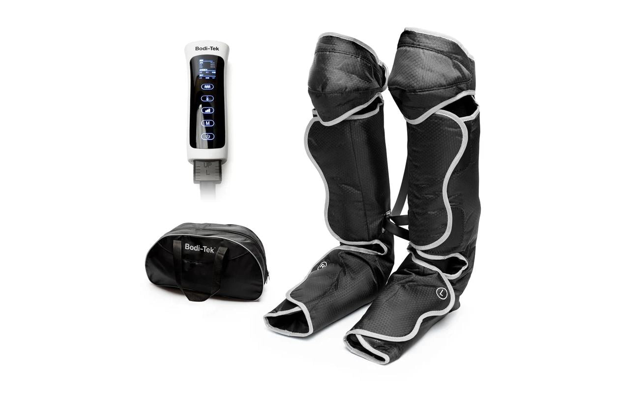 Bodi-Tek Massagegerät – Schwarz, 1400 g, Kompressionsmassage, Wärmefunktion, Vibrationsfunktion, für Beine